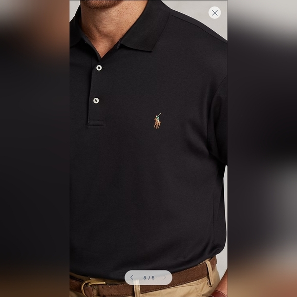 Polo Ralph Lauren Men's Black Classic Fit Size XXL/TTG Soft COTTON‎ IN BLACK - Picture 5 of 13